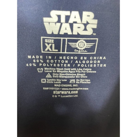 Star Wars Chewbacca Wookie Roar Growl T-shirt XL Disney Millennium Falcon - Picture 5 of 5